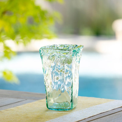 Vase carré en verre organique Oceana