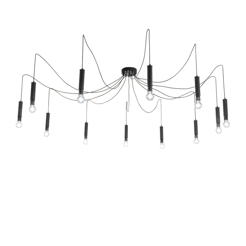 Luminaire suspendu cylindrique 12 lumières Castiliolite