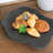Kalalou Black Limestone Rustic Edge Lazy Susan Elegant Centerpiece 18.5" L