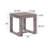 1Pc Contemporary End Table Rustic Brown Gray Tan Finish Living Room Wooden Furniture