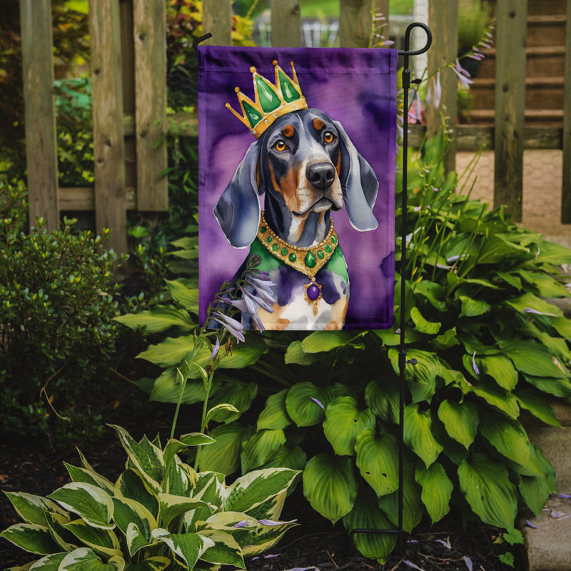 Double Sided 15.5'' H x 11.25'' W Polyester Mardi Gras Garden Flag