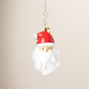 Fair Skin Ho Ho Santa Hanging Figurine Ornament