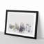 Pine Tree Forest in the Fog - Picture Frame Painting Print-56851873-56851874
