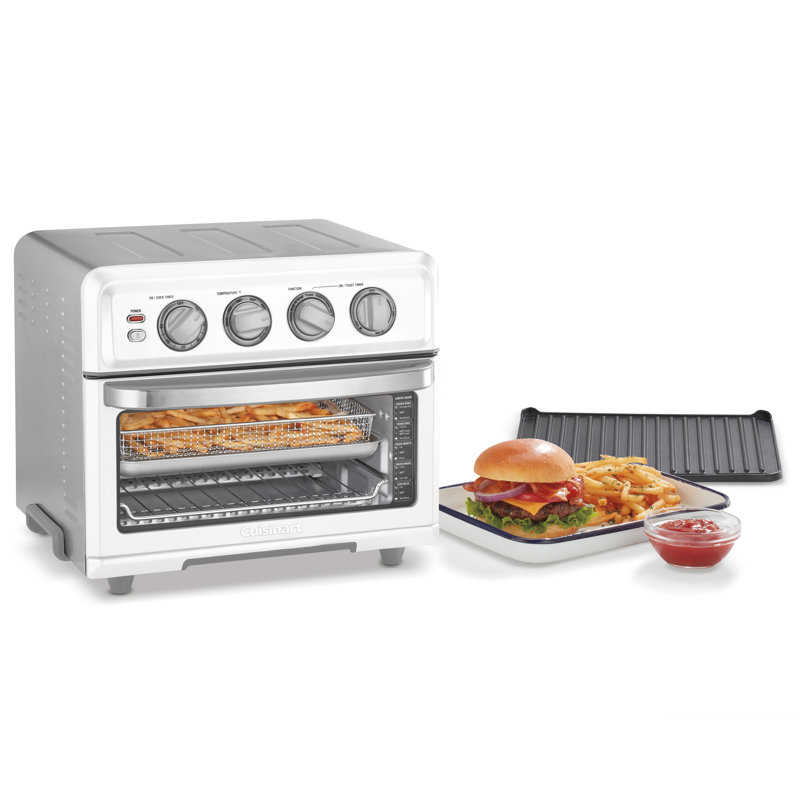 Cuisinart Air Fryer + Convection Toaster Oven, 8-in-1 Oven with Bake, Grill, Broil & Warm Options, White