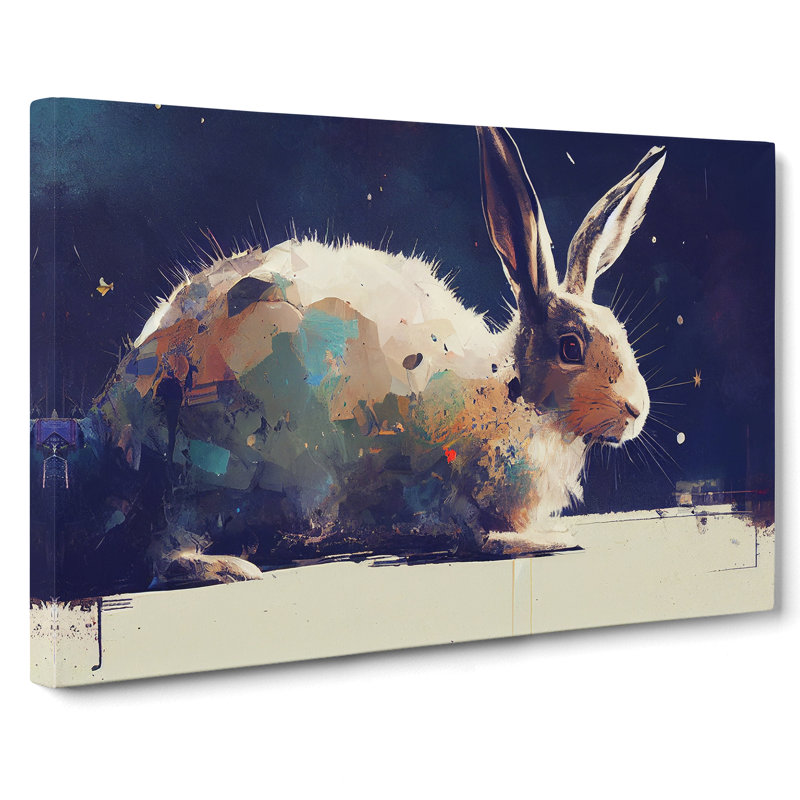 Hare Vol.2 Abstract - Wrapped Canvas, 35cm H x 50cm W x 3cm D