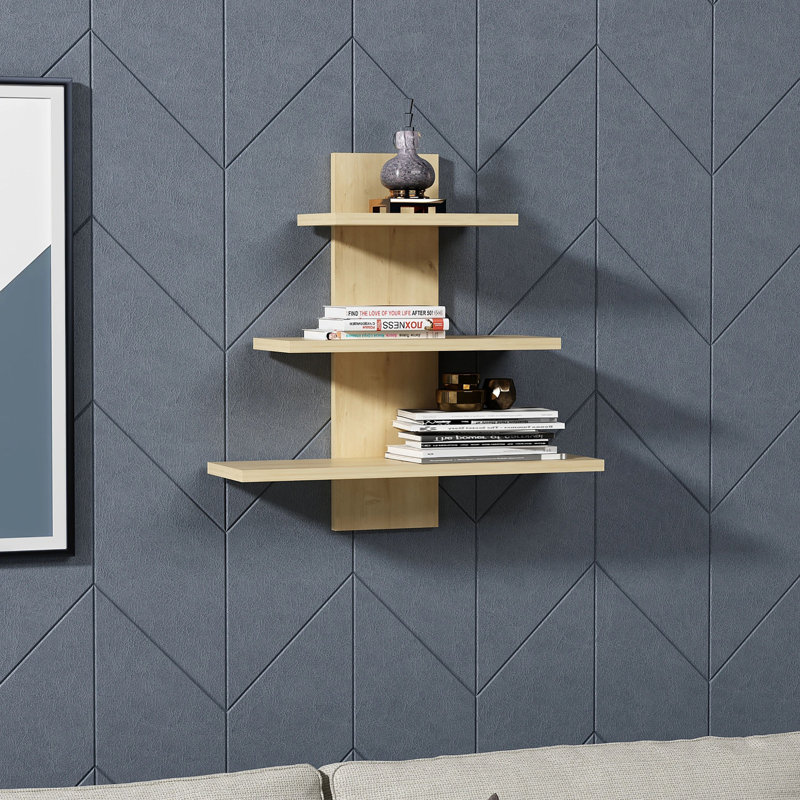 Conayr 3 Piece Floating Shelf, Oak