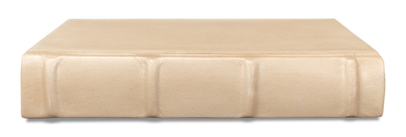 Handmade Decorative Book, Antique White