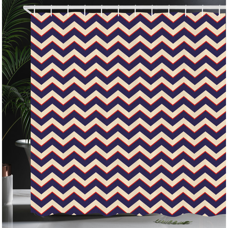 Shower Curtain with Hooks Included, 70"H x 69"W