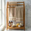 Spa Teak Free Standing Towel Rack
