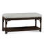 Summer Retreat Wicker Shelf Storage Bench-71425181-71425234
