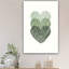 Impression sur toile Calm Minimalist Green Layered Heart - Urban Studio-1676259261