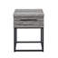Table de bout avec rangement Celestial Base en métal. 17,49 l x 17 P 24 H-193138864-193138865
