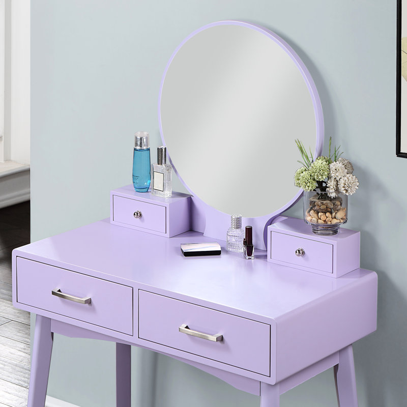 Meuble-lavabo et tabouret Modern Modern, Mauve