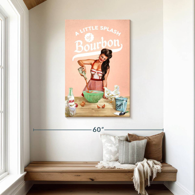 Tergel Bourbon Chickens Pin-Up, H 45 po x l 30 po