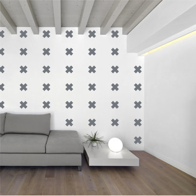 Décalcomanie murale à motifs croisés suisses