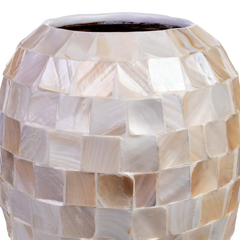 Beatriz Table Vase, Beige