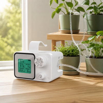 Trousse d'irrigation goutte à goutte rechargeable pour plantes d'intérieur Lcd