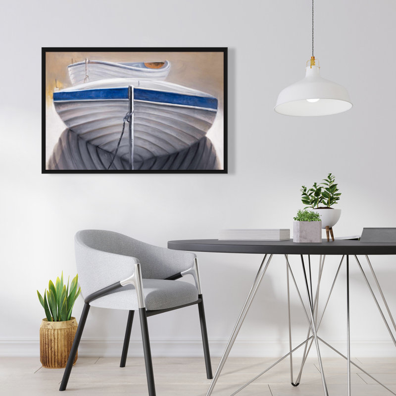 "Deux canots" sur toile