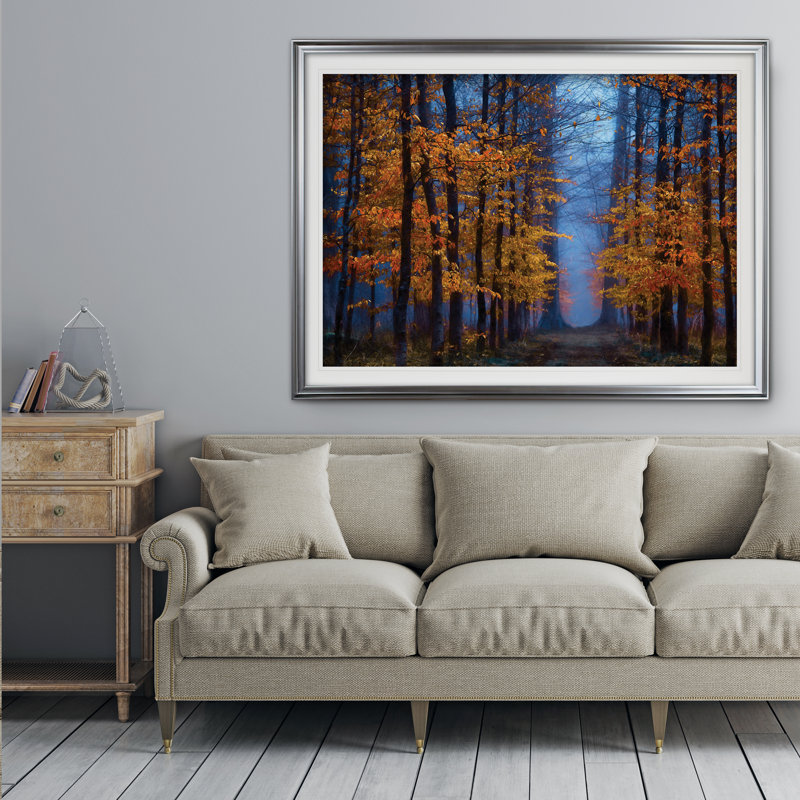 " The Path Of Midas ", Silver Framed, 31" H x 43" W x 1.5" D
