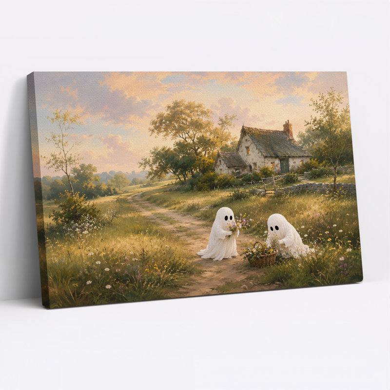 Art mural sur toile Halloween, H 20 po x l 30 po