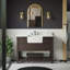 Ensemble de meuble-lavabo simple 48 po avec armoire en chocolat et comptoir en marbre de Carrare Zasha-1272609102-1273943538