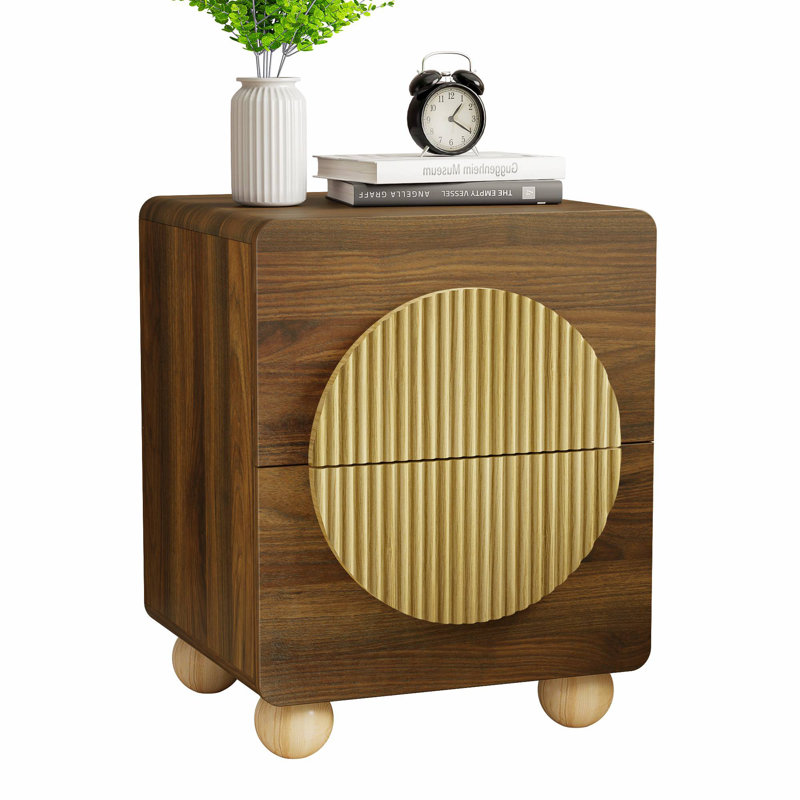 Table de chevet Mid-Century, Noyer, Individual