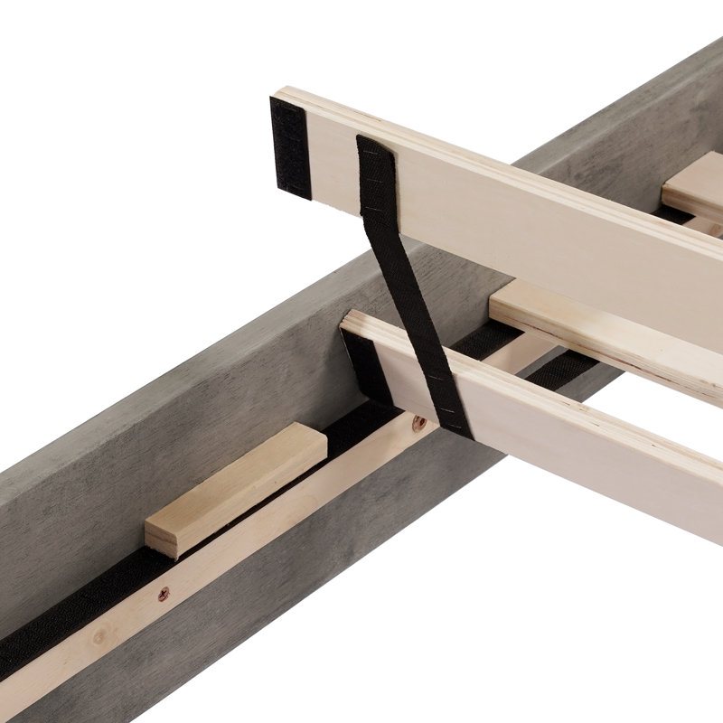 Lit à oreilles Juniper, King, White/Weathered Gray