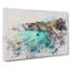 Cliffs In Ponza In Italy Watercolour - Wrapped Canvas Print-64024762
