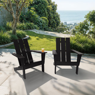 LuXeo Arcadia HDPE Outdoor Adirondack Chair (Set of 2)
