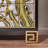 Painted Five-Drawer Silver Foil Accent Cabinet