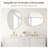 Moeko Asymmetrical Wood Wall Mirror-1281258577