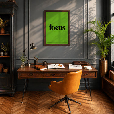 Focus Typography - Framed Print