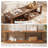 70" Solid Wood Entryway Bench