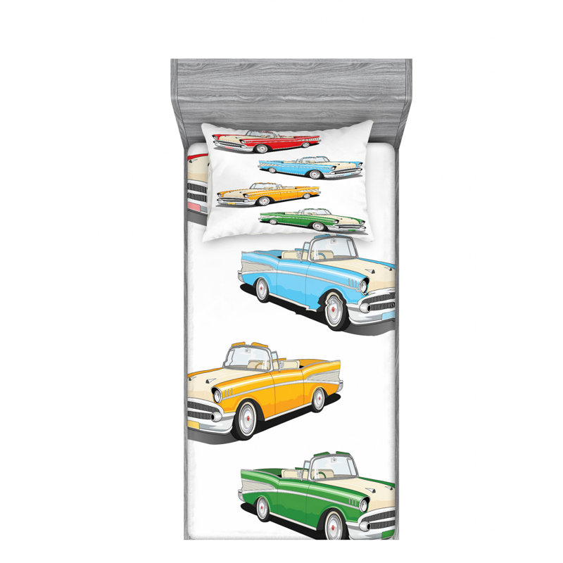 Microfiber Sheet Set, Twin Sheet Set with Fitted Sheet