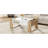 On-trend High Gloss Coffee Table With 2 Drawers, Hidden Compartments, Open Shelf, White, 41.3" X 23.6", Modern Design