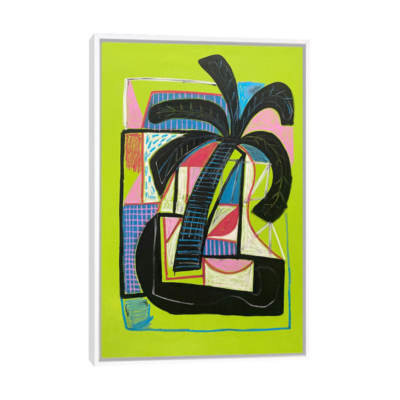 Palm Isle, 66.04 cm H x 45.72 cm W x 4.445 cm D, White