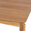 Table de salle à manger en bois d'hévéa avec placage de noyer