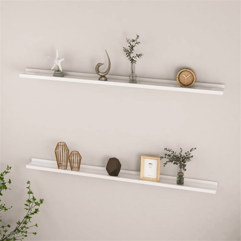 Lajarvis 2 Piece Picture Ledge Wall Shelf, 3 cm H x 115 cm W x 9 cm D, Beige