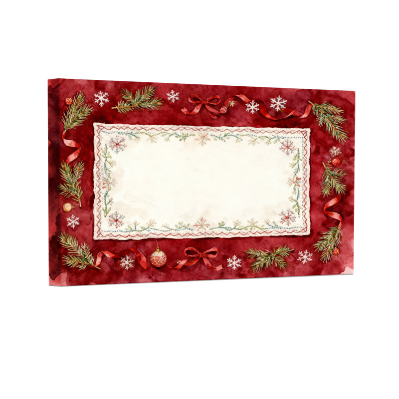 Ensemble de 3 impressions sur toiles murales en forme de flocon de neige, H 12 po x l 18 po