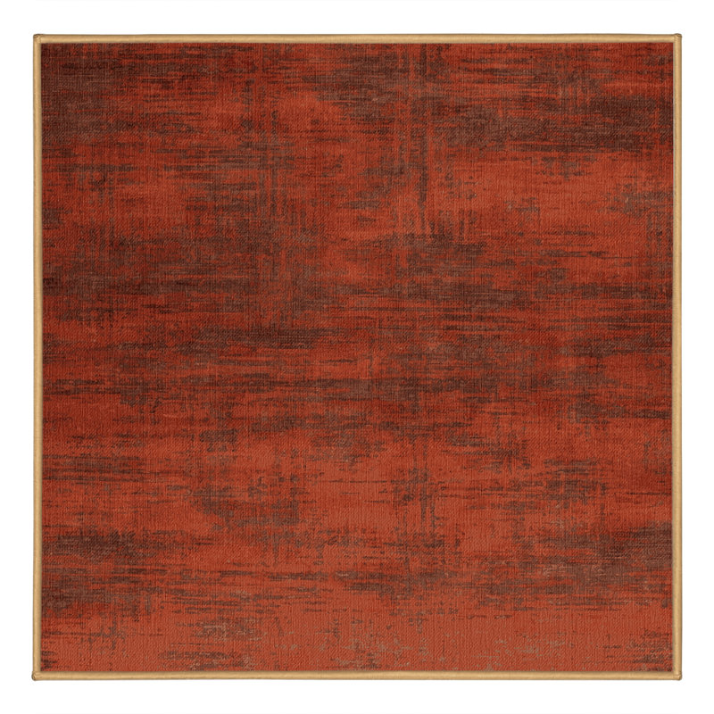 Tapis abstrait lavable à la machine, Carré 3 pi