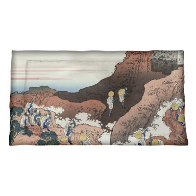 Taie décorative de coussin d’escalade Mont Fuji