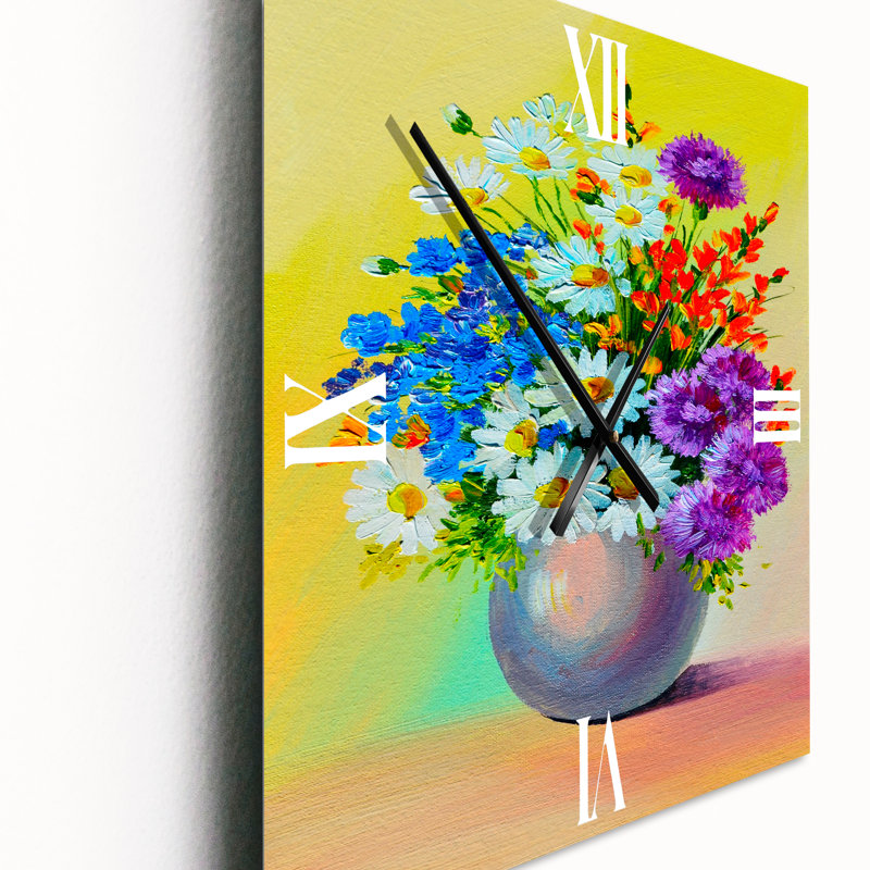 Horloge murale Still Life a Bouquet of Flowers, Très grand