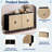 Elegant And Functional 4-door Rattan Sideboard