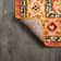Dercyn Geometric Medallion Orange/Blue Rug