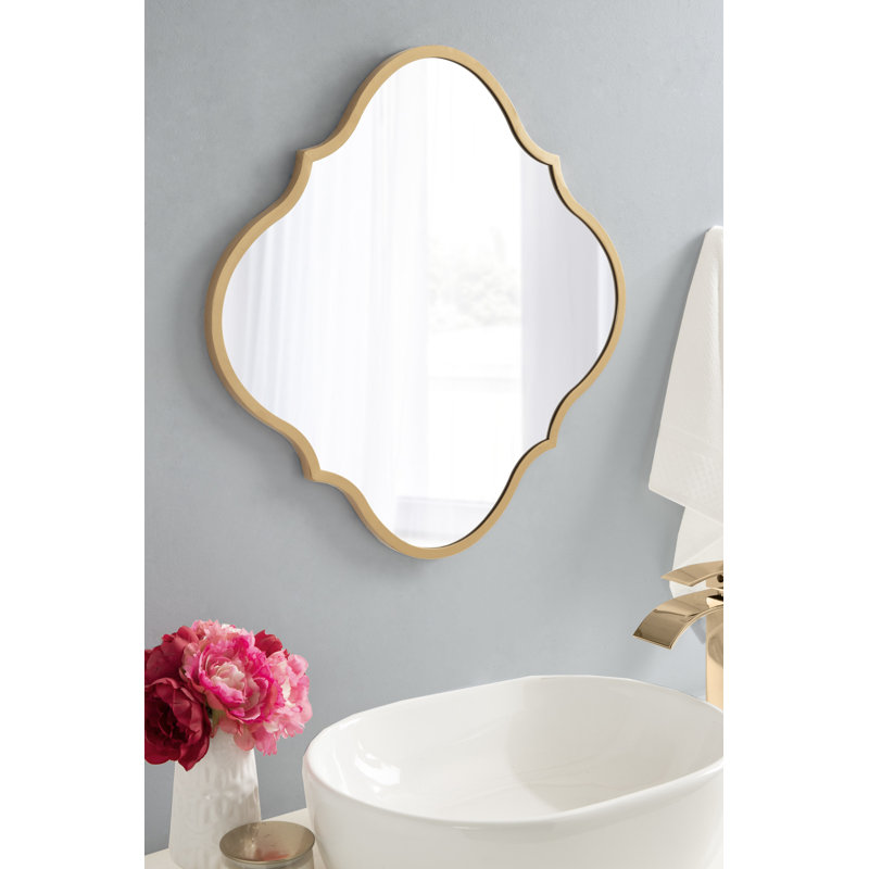Emzley Metal Mirror, Gold, 20.37" x 20"