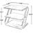 3-Tier Shoe Rack Organizer With Double S-Shaped Metal Frame, Space-Saving Design For Entryway, Hallway, Or Bedroom, Rustic Wood Look Finish