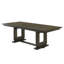 1 table rectangulaire extensible 18 "à rallonge de table de salle à manger avec tréteaux / piédestal