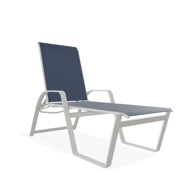 Holna Outdoor Rust-Resistant Metal Chaise Lounge