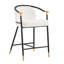 Tabouret de comptoir rembourré avec structure en métal (ensemble de 2)-1052778145