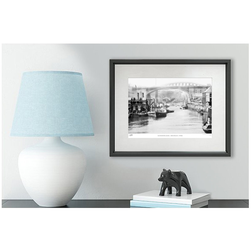 Sunderland, Bridges 1900 by Francis Frith - Single Picture Frame Print, 60cm H x 80cm W x 2.3cm D